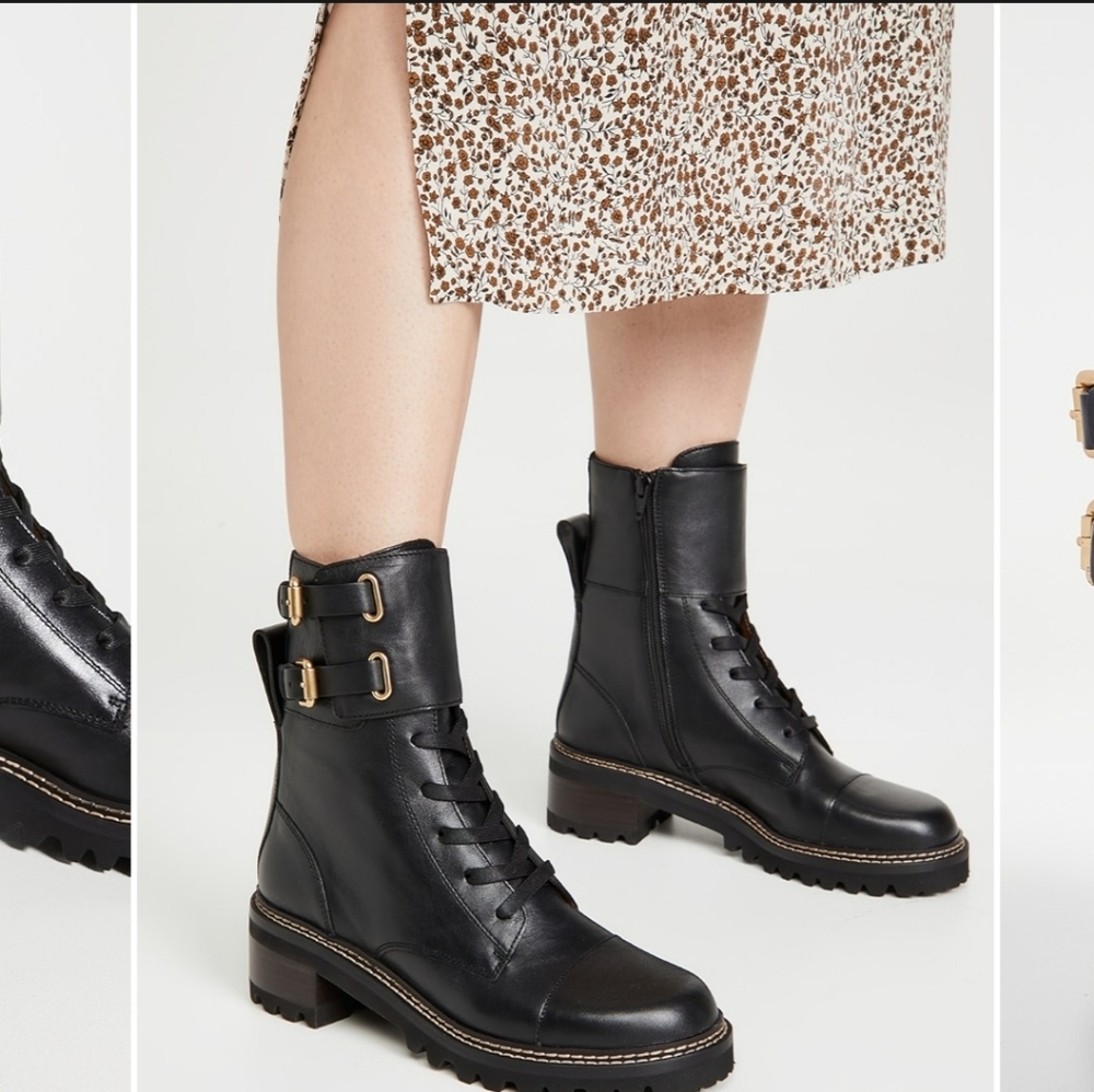 See By CHLOE Combat Boots 40